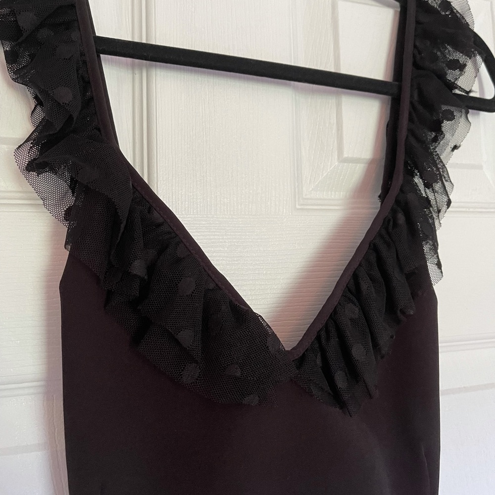 Detailed Black Bodysuit